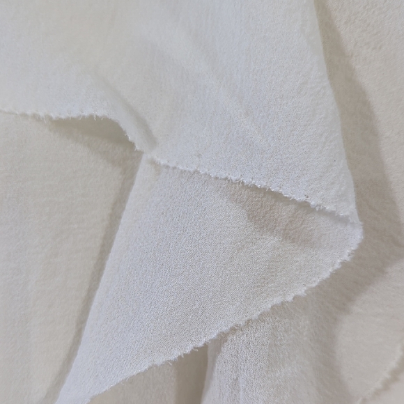 Aritzia Babaton Tinsley 100% Silk Ruffle Blouse - Cream - Size Small - Picture 7 of 14